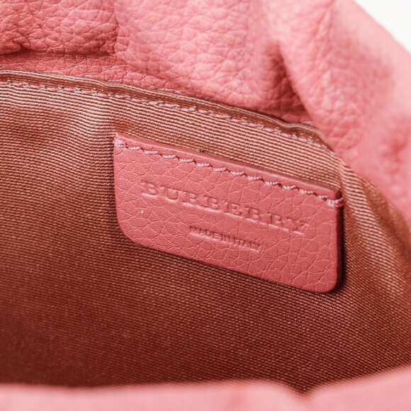 Burberry Pink Leather Drawstring Travel Pouch - Picture 10 of 11